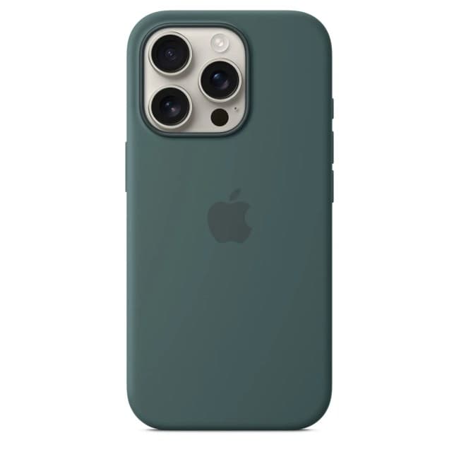 Apple Silicone Case with Magsafe for iPhone – Lake Green