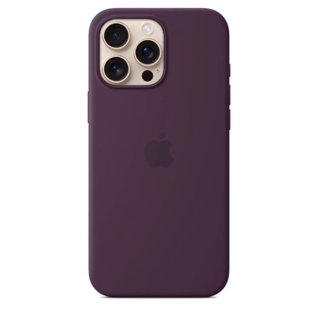 Apple Silicone Case with Magsafe for iPhone - Plum