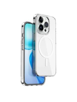 WiWU Anti Yellow Transparent Magsafe Phone Case for iPhone 15 Series