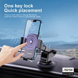 Aspor A570 Telescopic Bracket Car Phone Holder