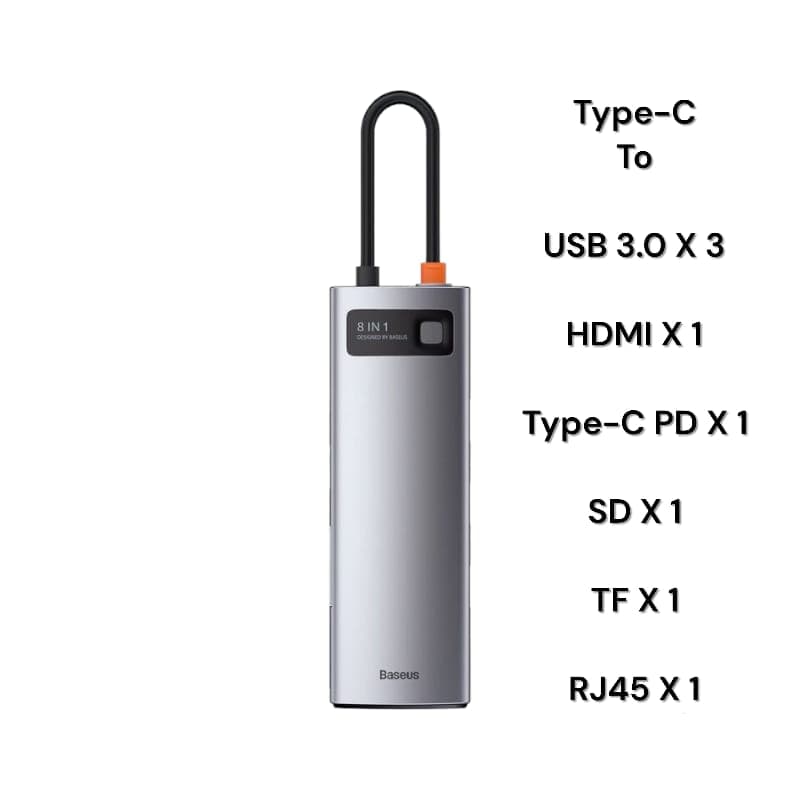 Baseus 8-in-1 Star Joy Series Multifunctional Type-C HUB Docking Station