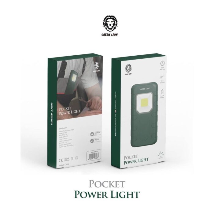 Green Lion Pocket Power Light 3W COB 100lm 2 Green Lion Pocket Power Light 3W COB 100lm