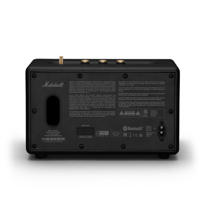 marshall acton iii black 03 Marshall Acton 3 Bluetooth Speaker